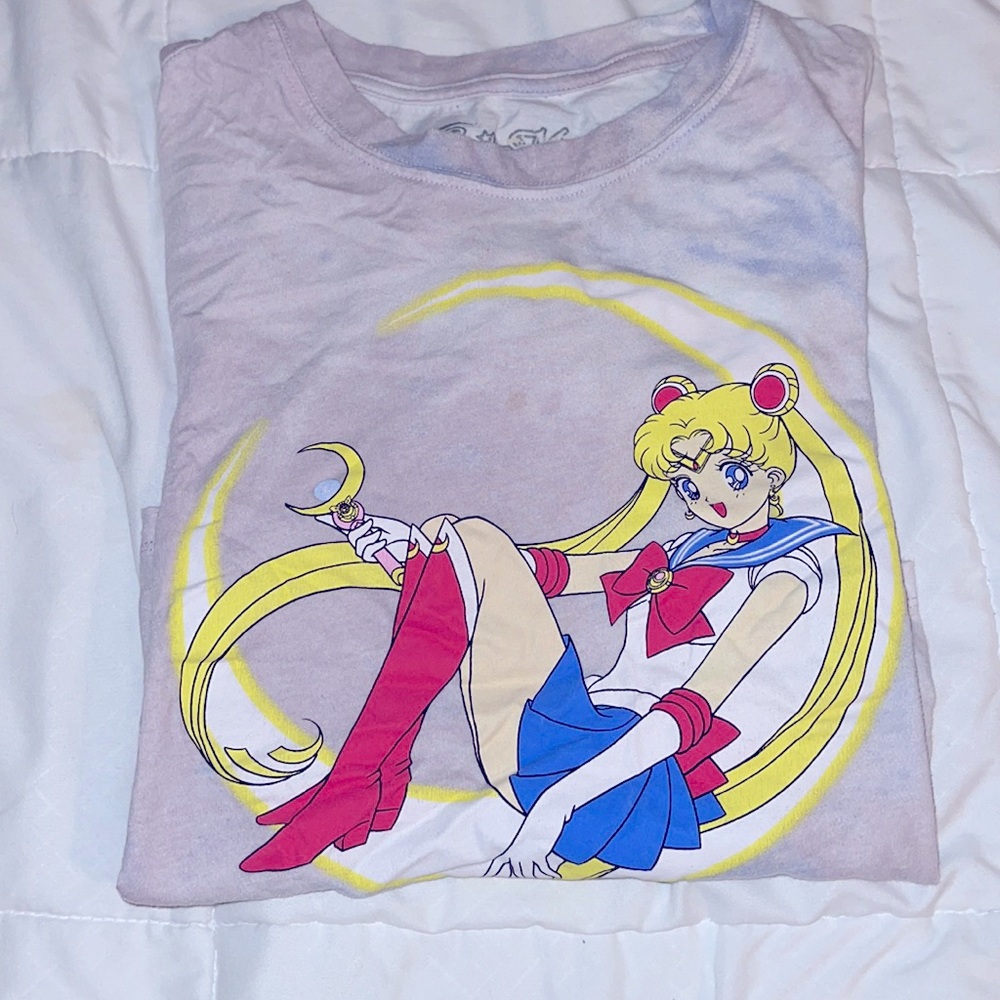Sailor Moon🌙 Tie Dye Cropped Tee